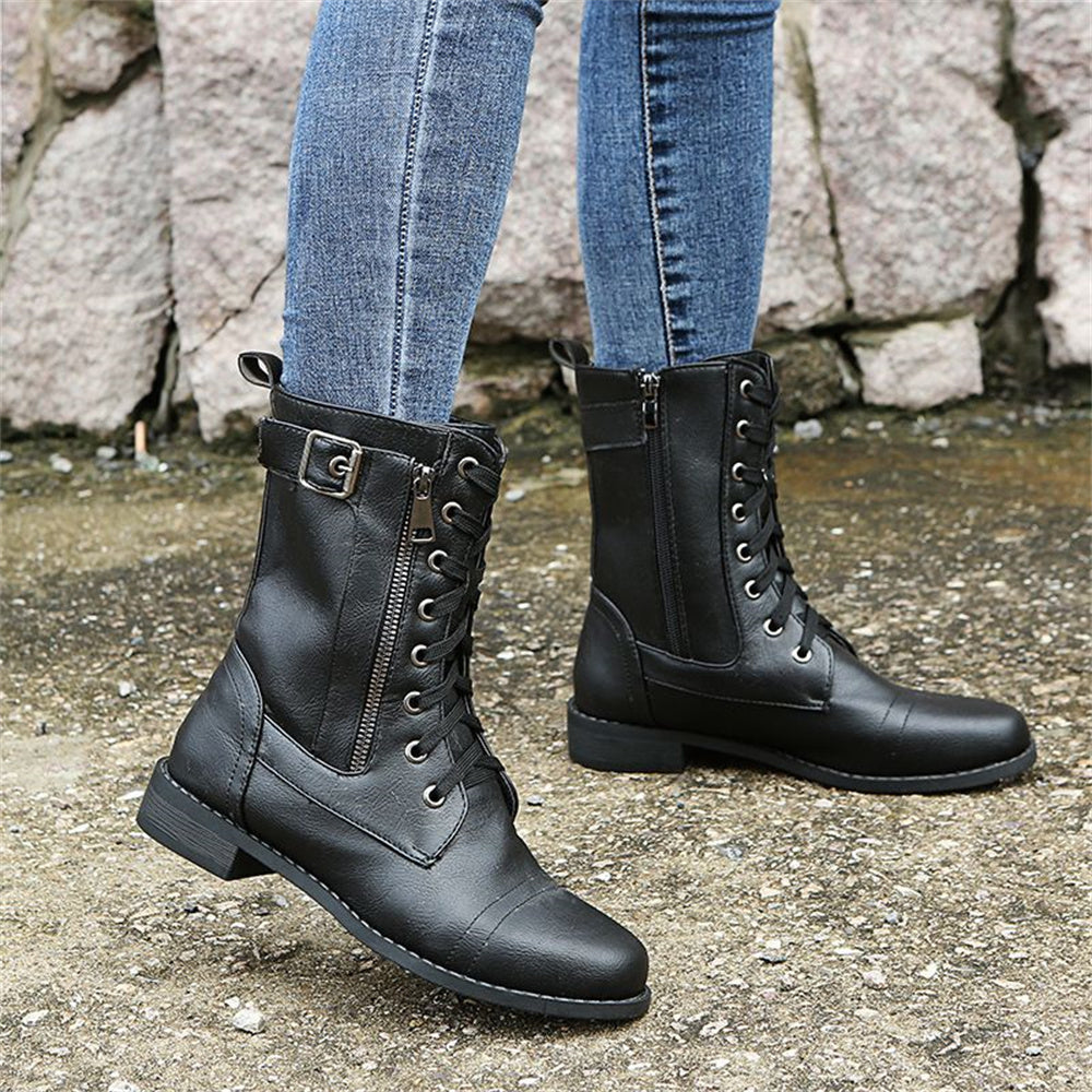 Women's Toe Side Zipper Orthopedic Boots
