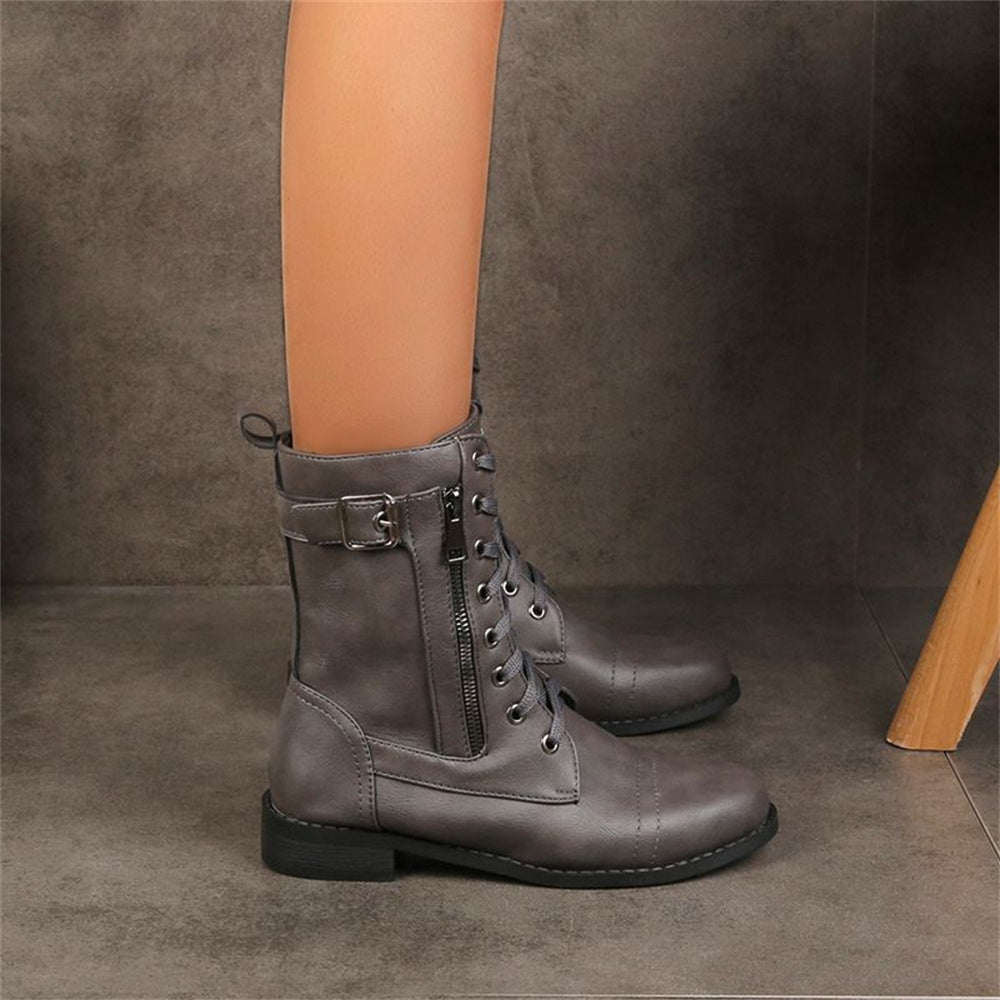 Women's Toe Side Zipper Orthopedic Boots