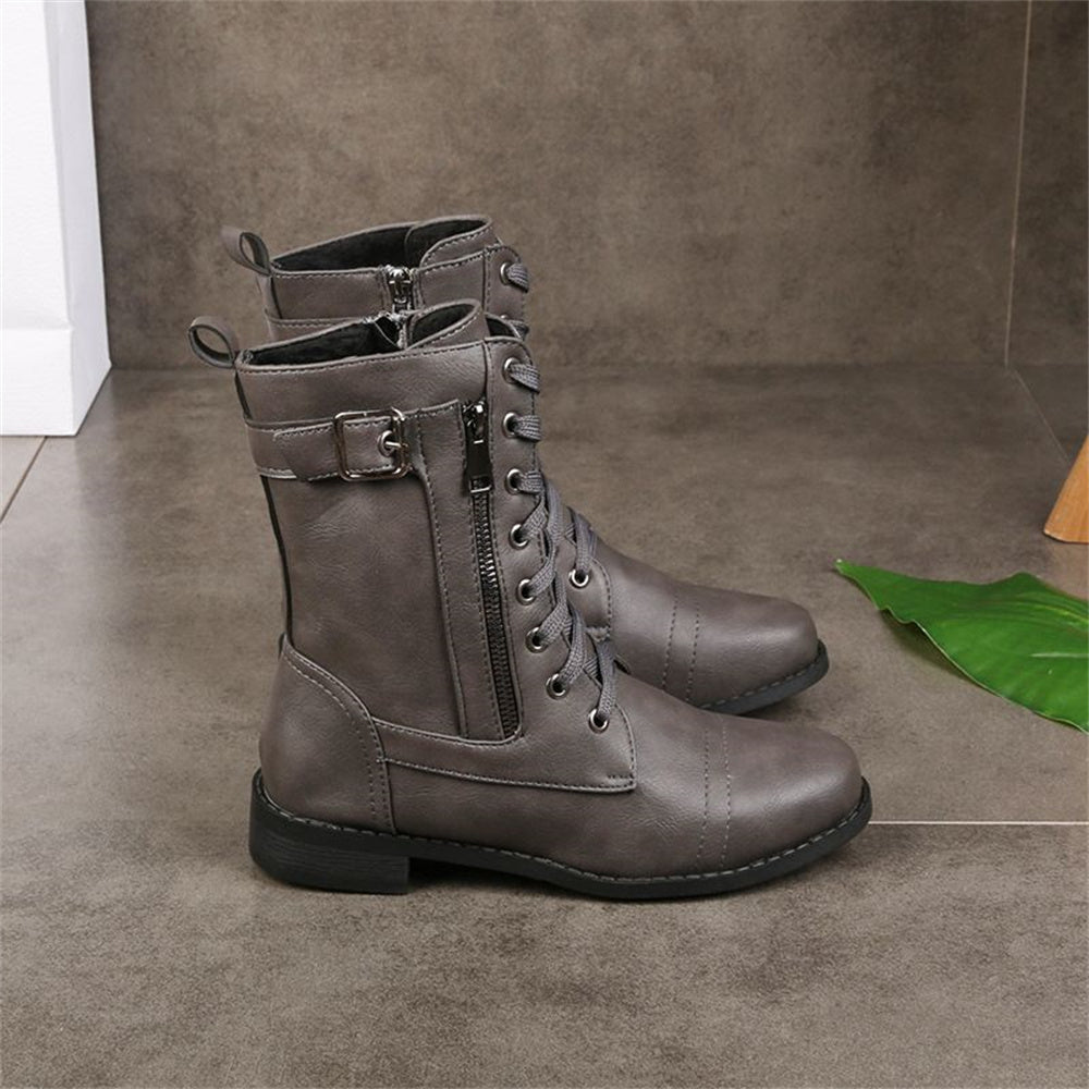 Women's Toe Side Zipper Orthopedic Boots