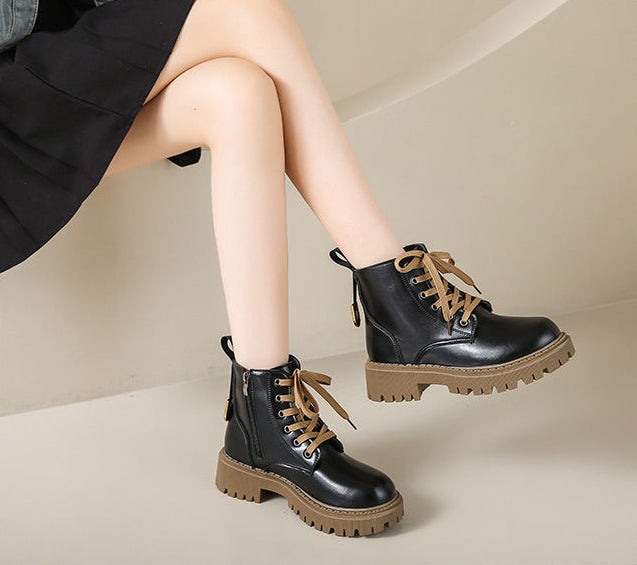 Women's Fleece Lined Combat Boots