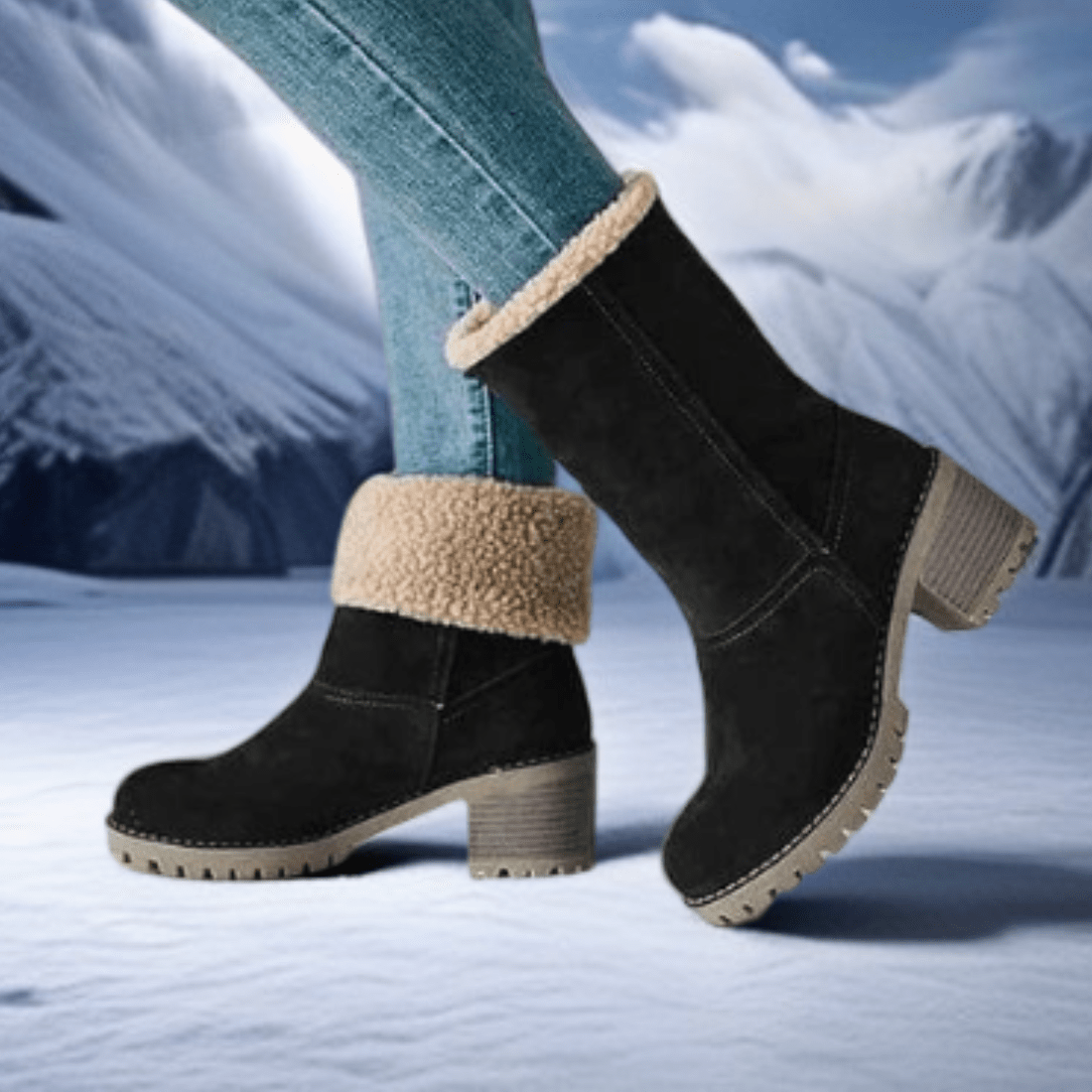 Women's Mid-Calf Wool Boots