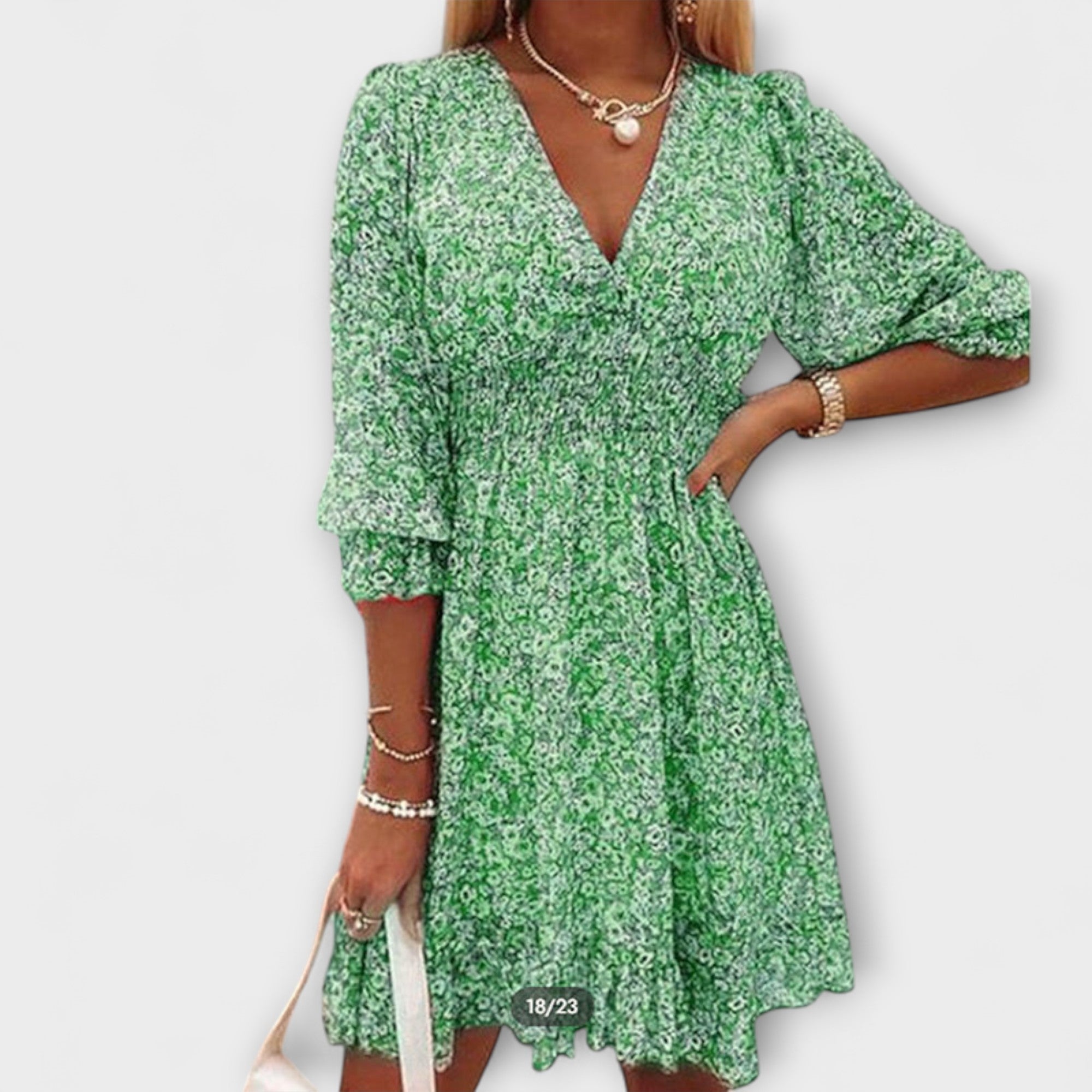 Women's Floral Puff Sleeve Dress for Women
