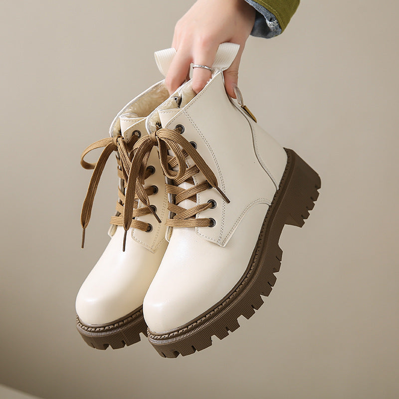 Women's Fleece Lined Combat Boots