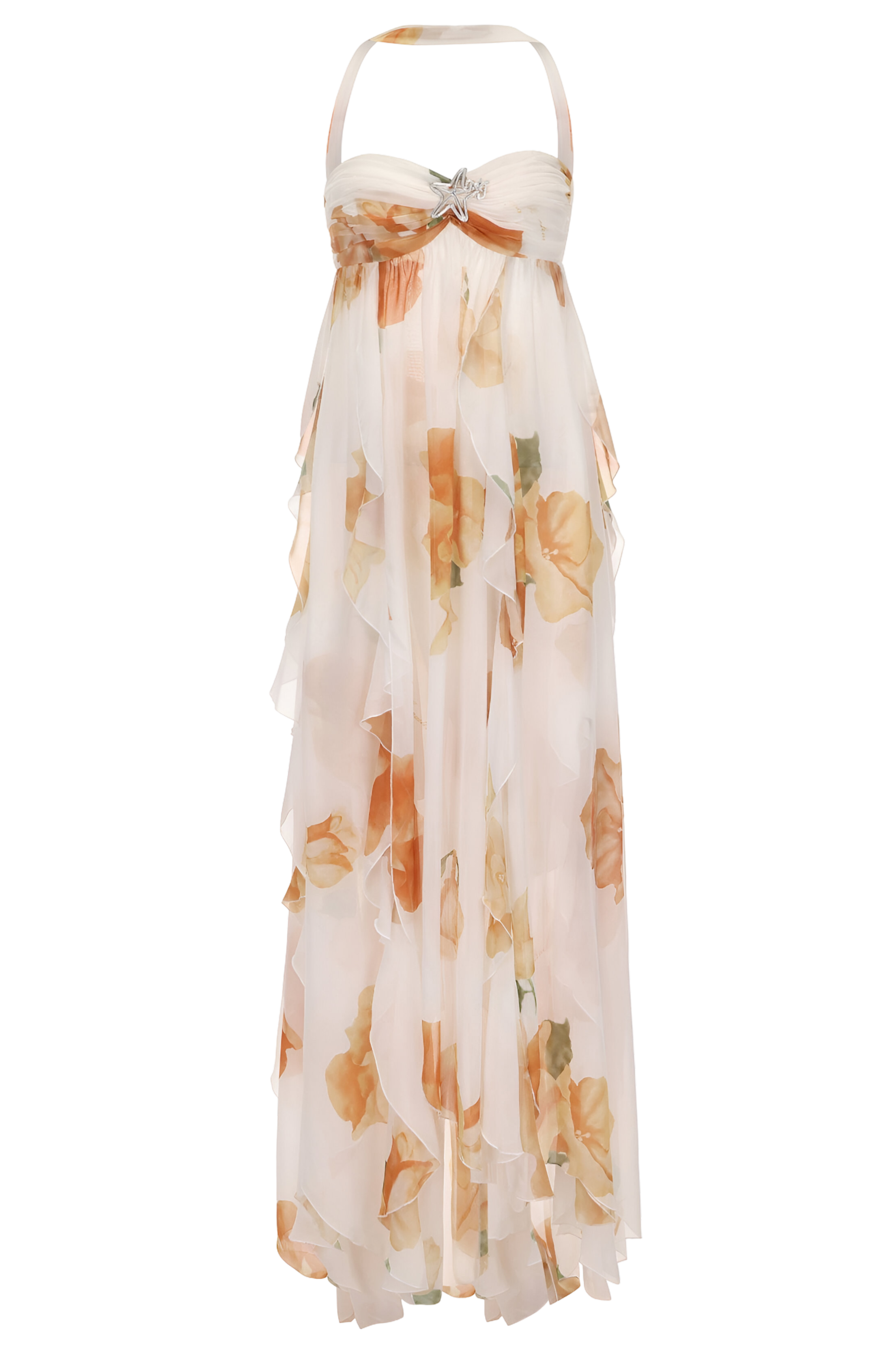 Women's Elegant Halter Maxi Dress