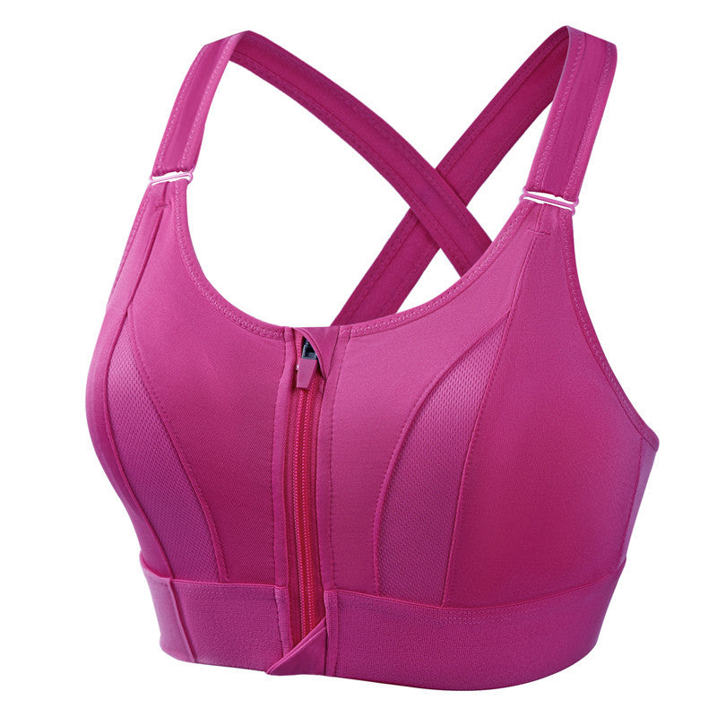 Women's Zip-Front Comfort Bra with Support