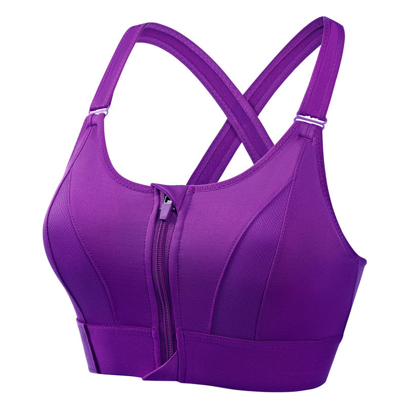 Women's Zip-Front Comfort Bra with Support