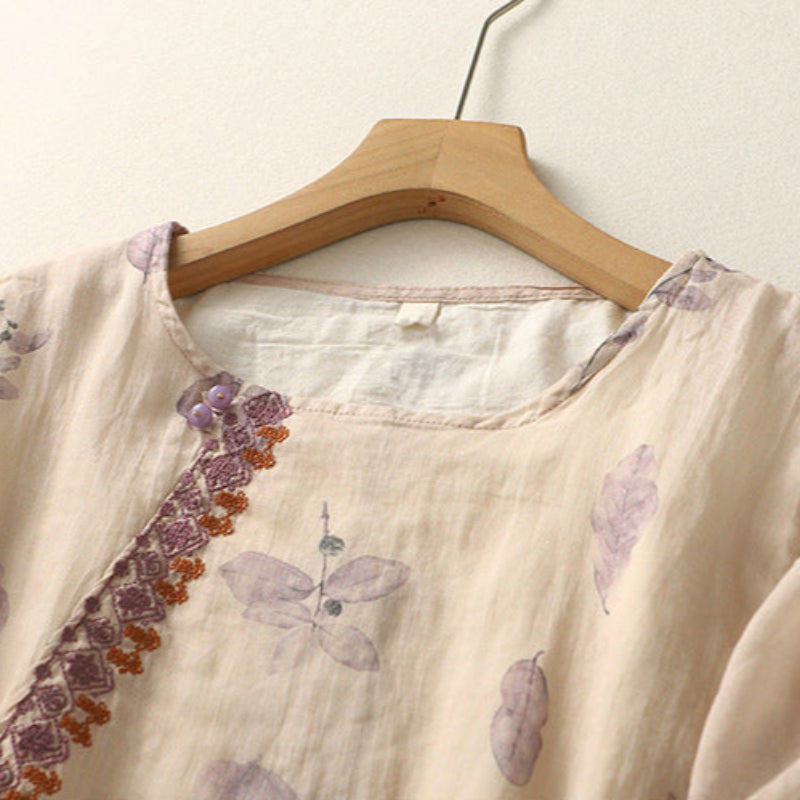 Women's Floral Relaxed Blouse