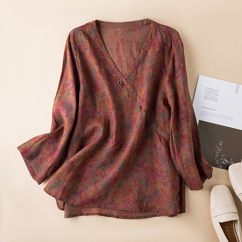 Women's Button Front Relaxed Shirt