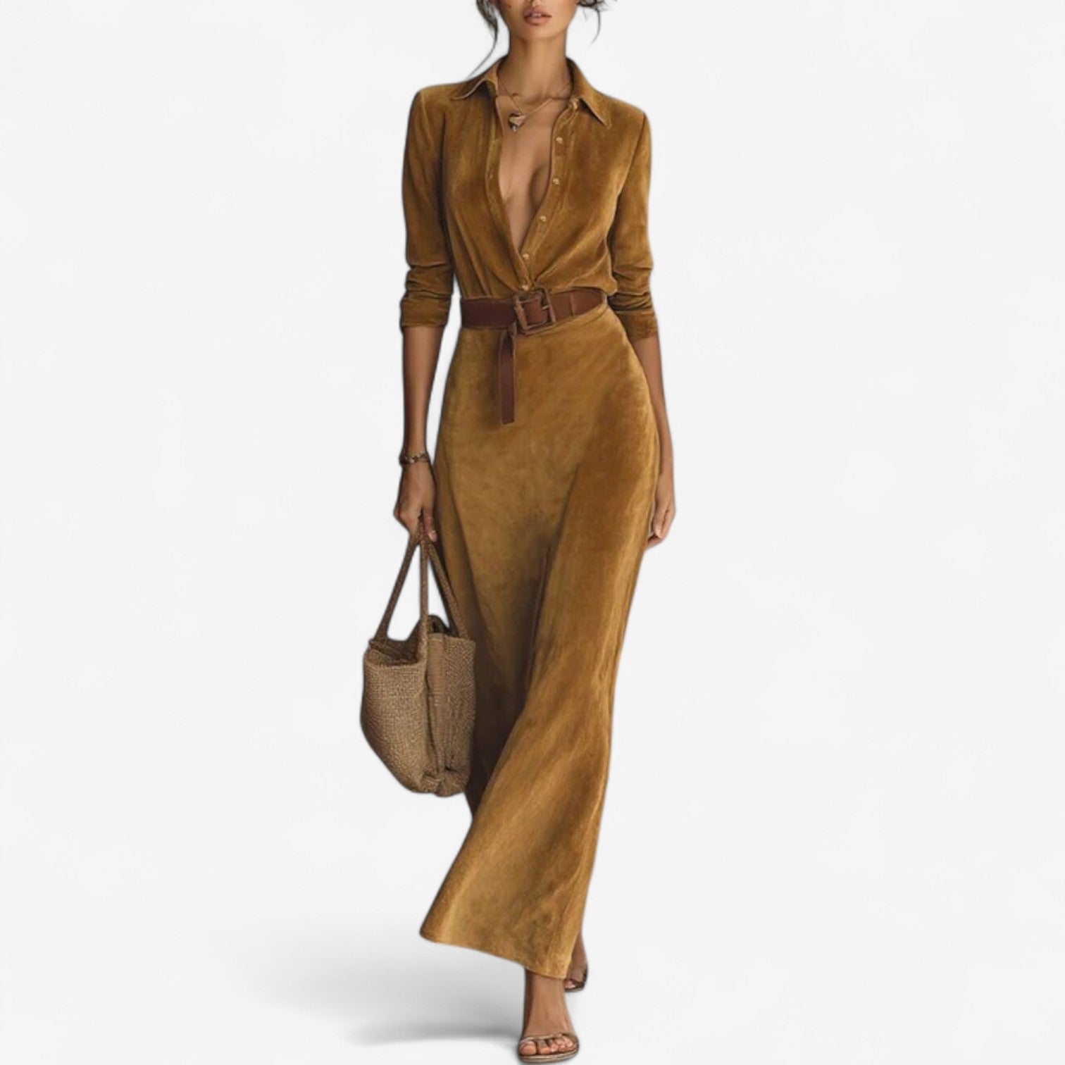 Women's Minimalist Maxi Dress