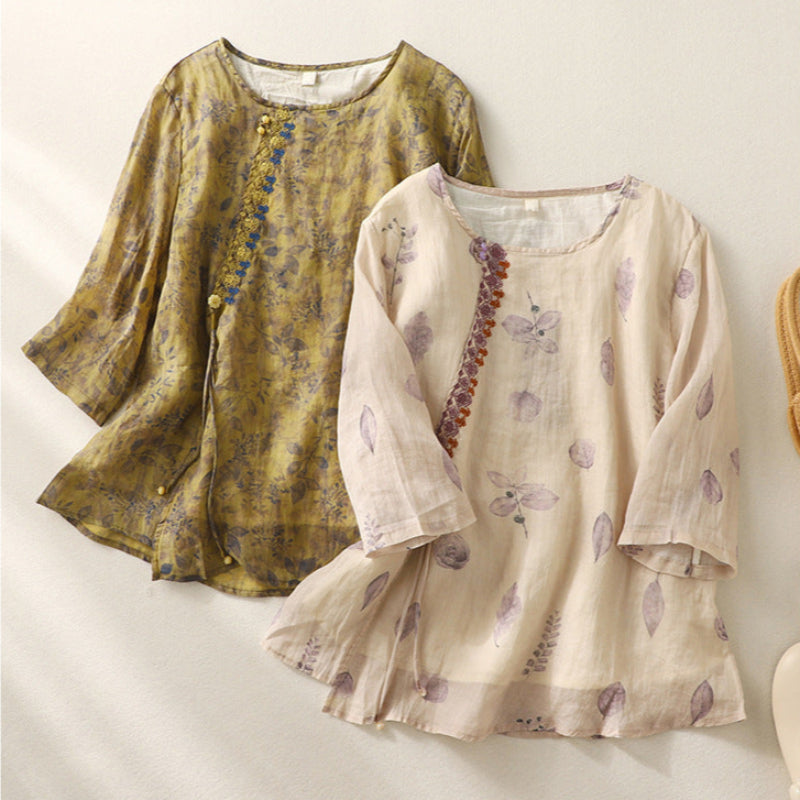 Women's Floral Relaxed Blouse