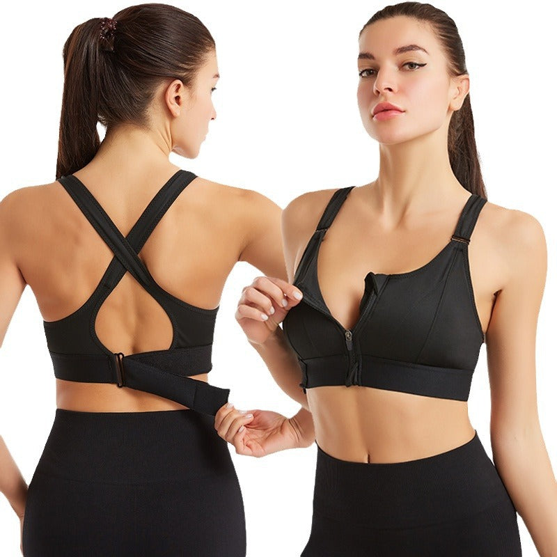 Women's Zip-Front Comfort Bra with Support