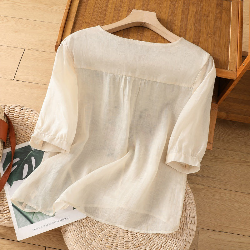 Women's Floral Relaxed Blouse