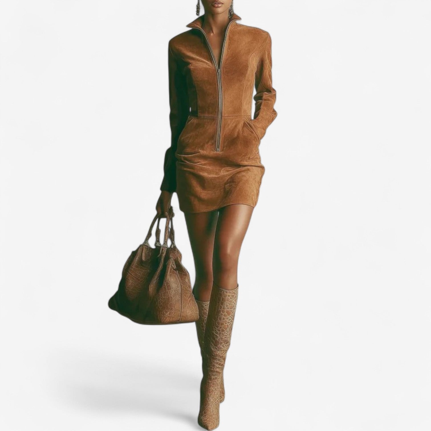 Women's Zip Up Dress