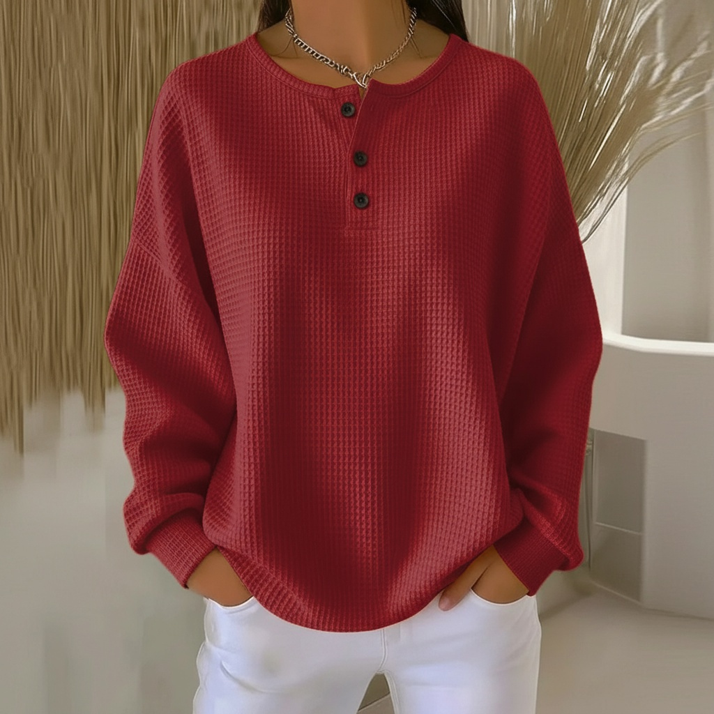 Women's Cozy Waffle Sweater