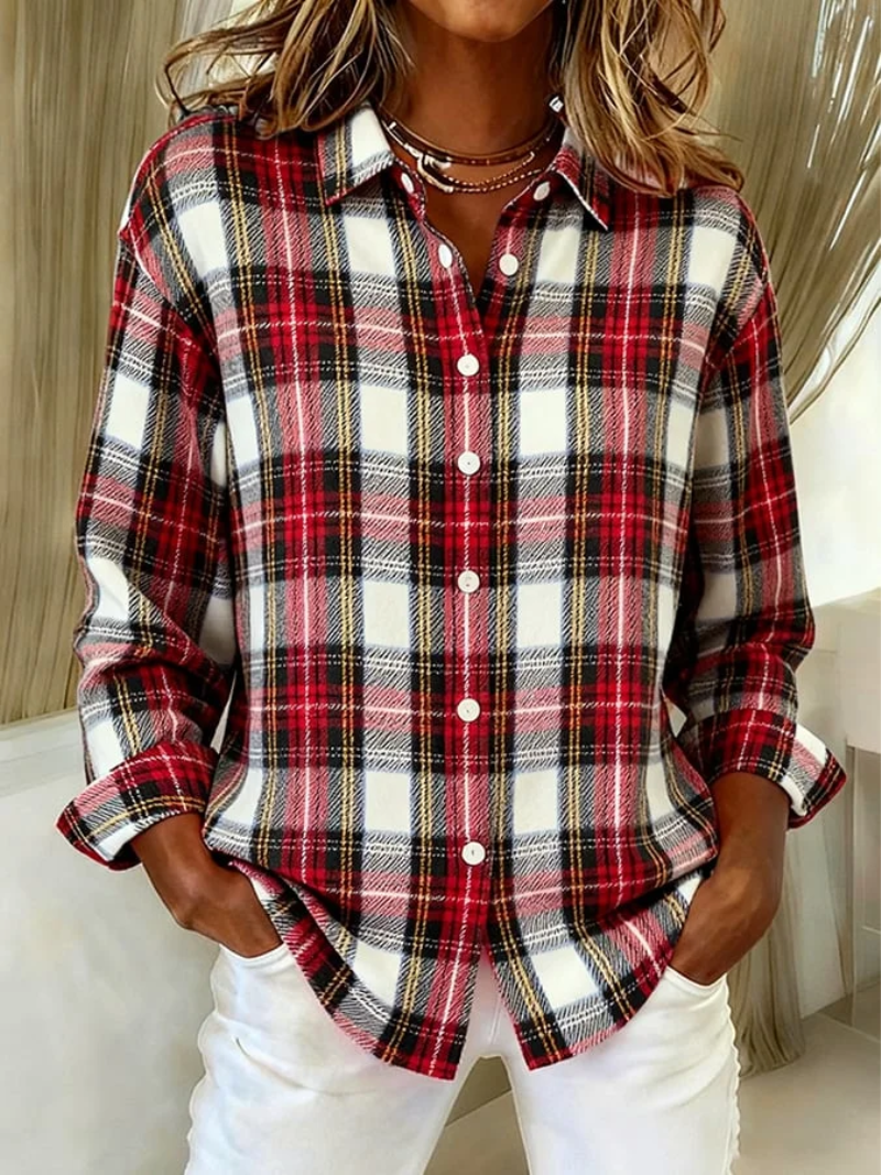 Women's Classic Checkered Blouse