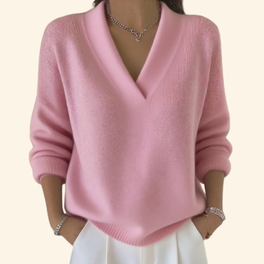 Women's Soft Blouse V-Neck