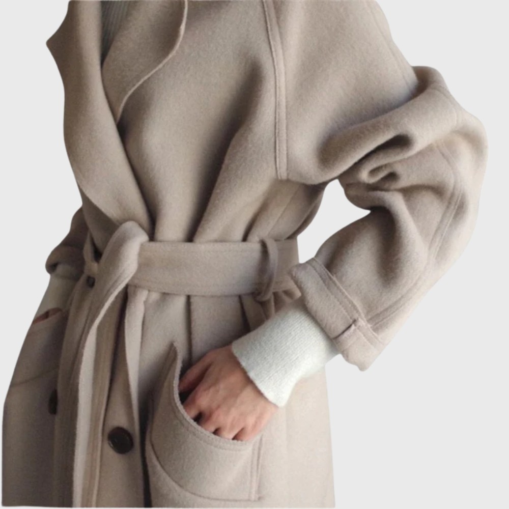 Women's Longline Wool Overcoat