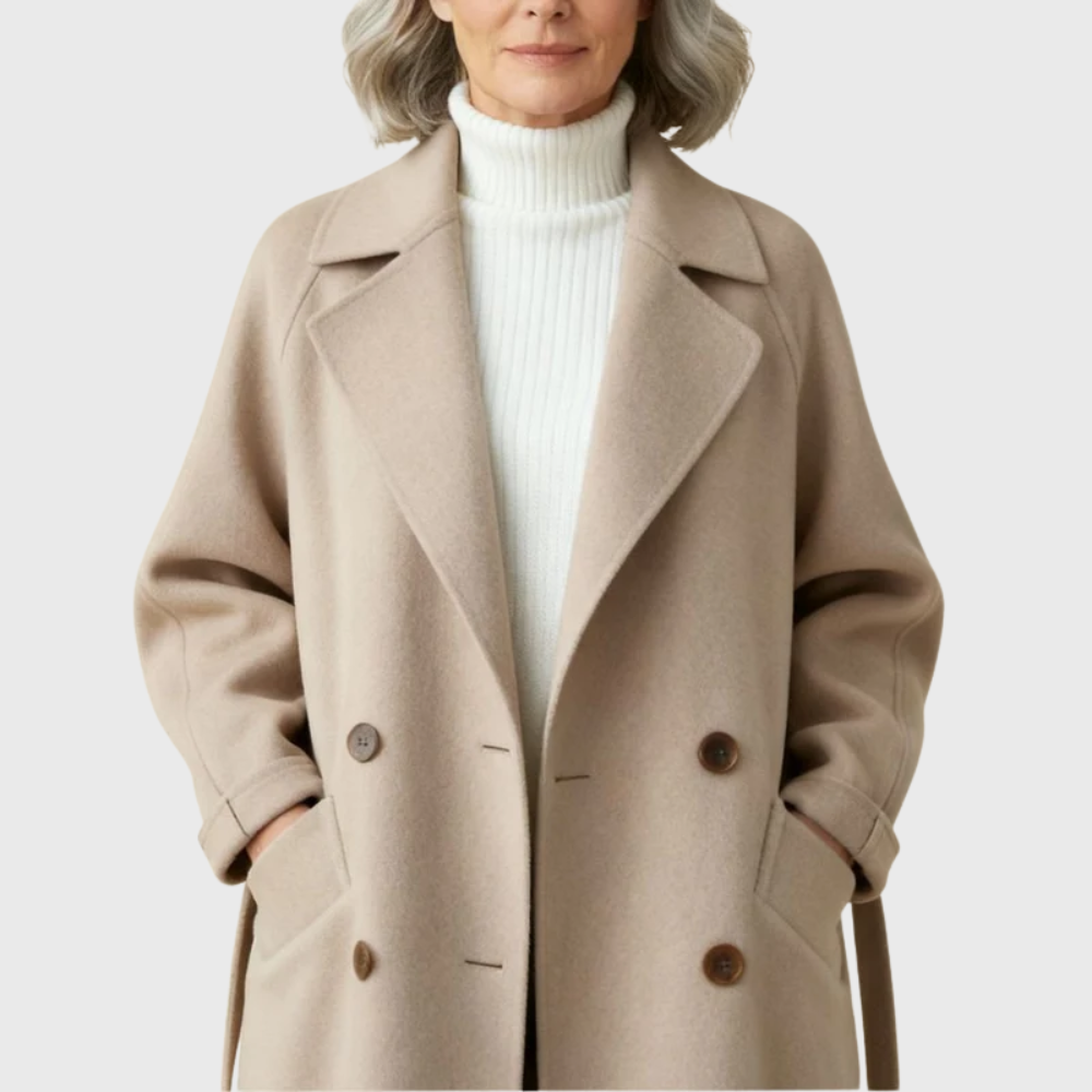 Women's Longline Wool Overcoat