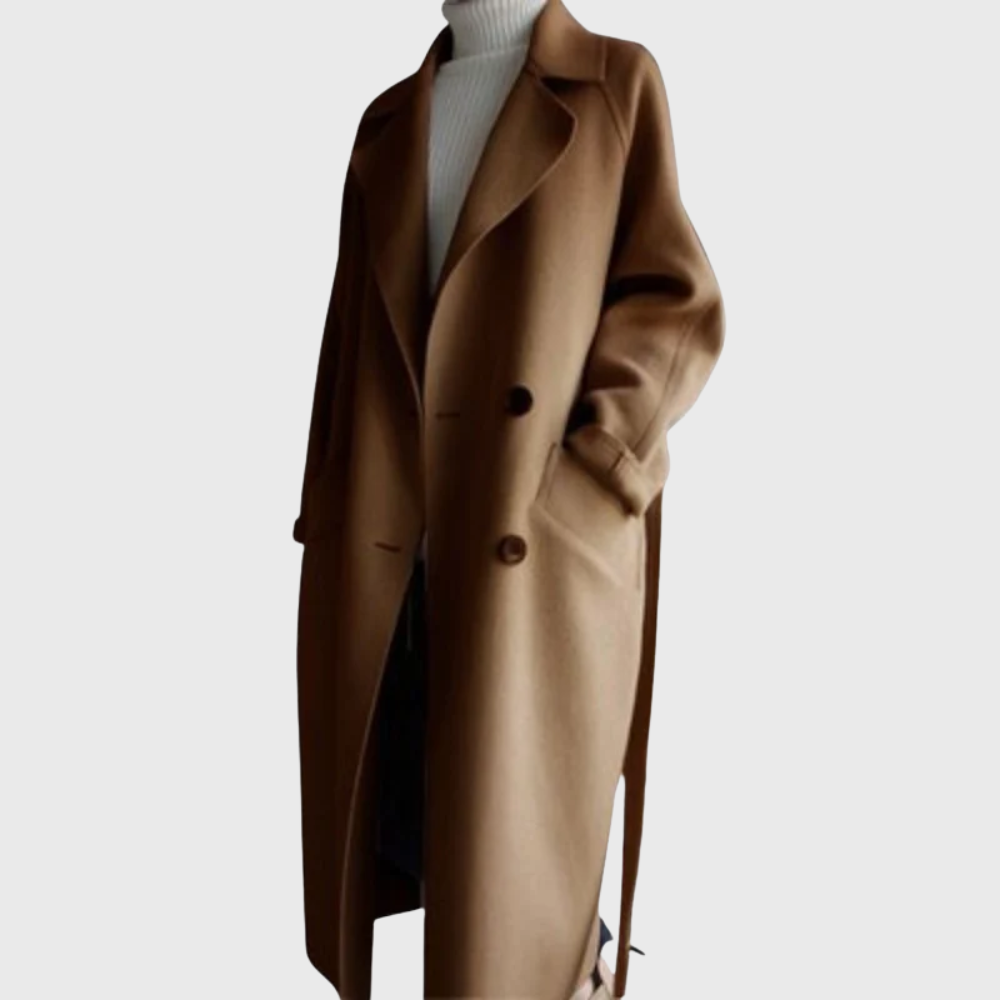 Women's Longline Wool Overcoat