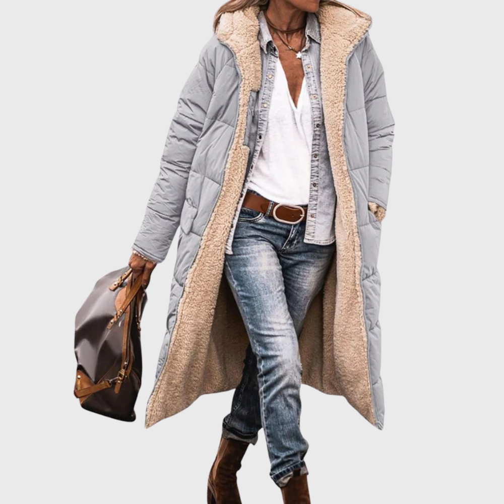 Women's Reversible Wool-Lined Puffer Coat
