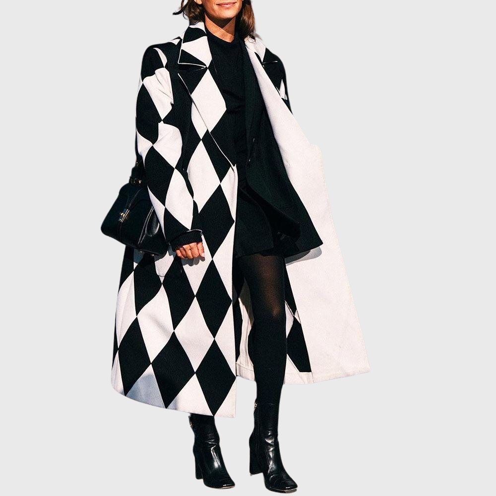 Women's Elegant Longline Coat