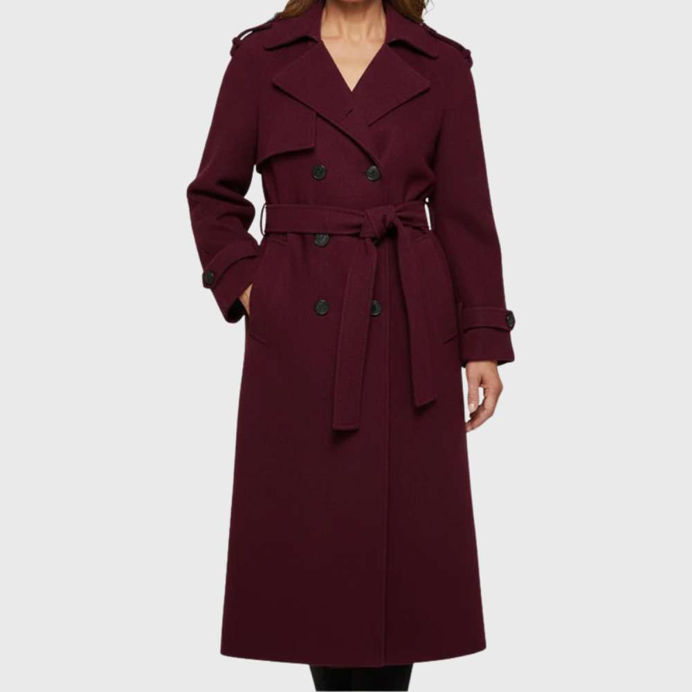 Women's Longline Wool Overcoat
