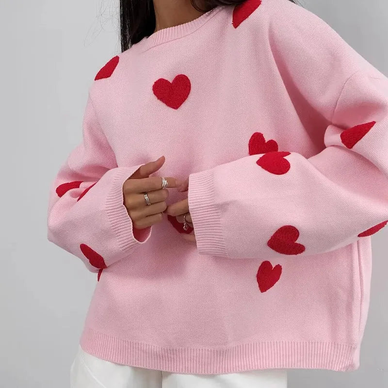 Women's Hearts Sweater