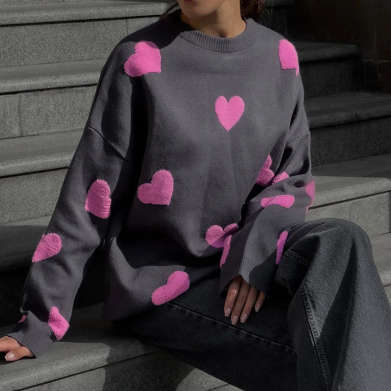 Women's Hearts Sweater