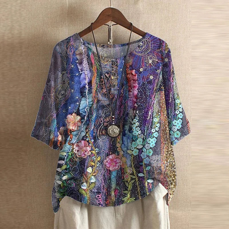 Women's Retro-Inspired Blouse