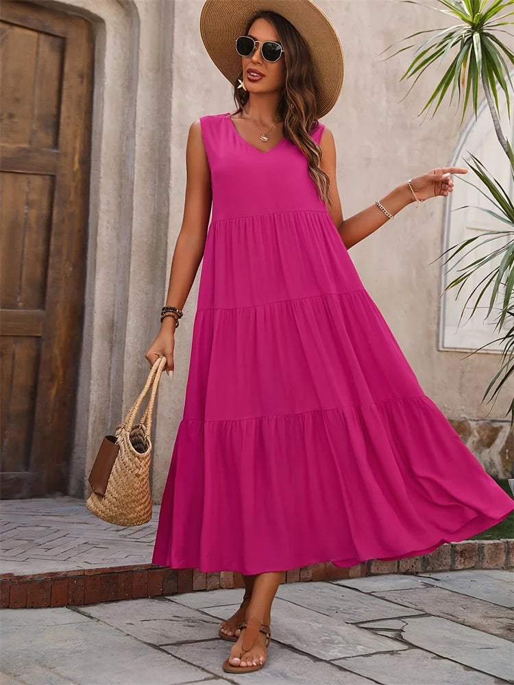 Women's Colorful Maxi Dress
