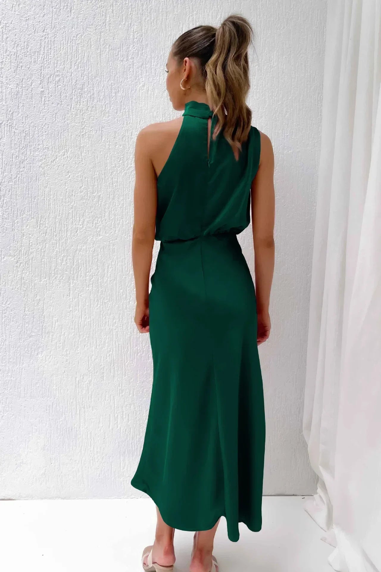 Women's Elegant Halter Evening Dress