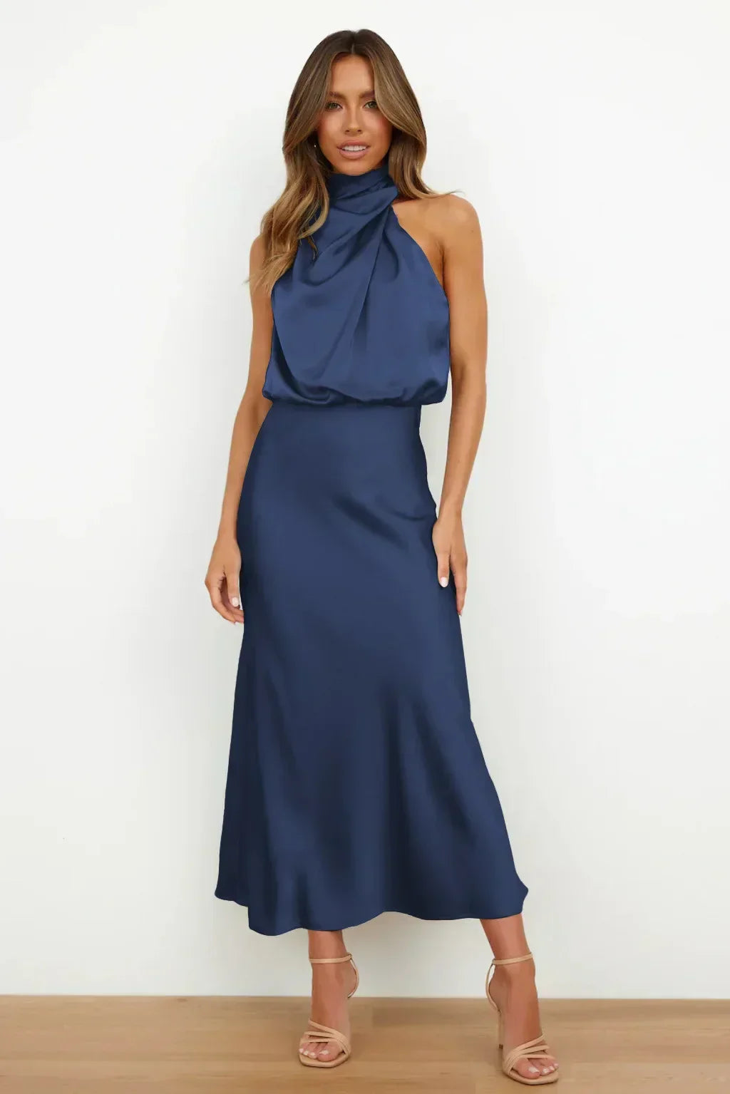 Women's Elegant Halter Evening Dress