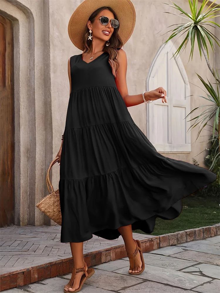 Women's Colorful Maxi Dress