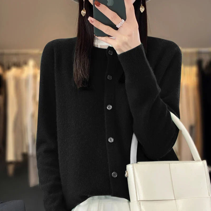 Women's Buttoned Cardigan