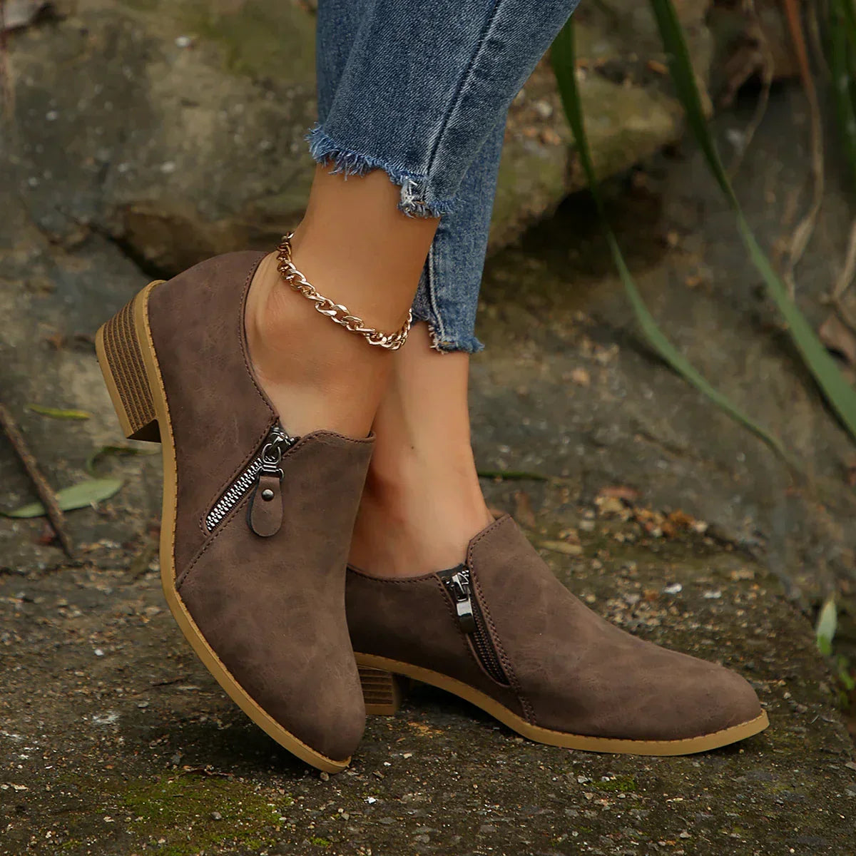 Women's SleekShield Zip-Up Ankle Boots