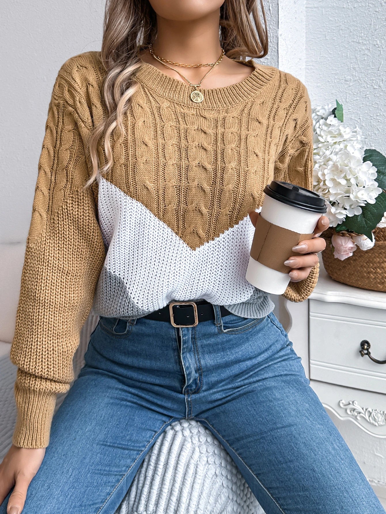 Women's Chevron Stitch Pullover