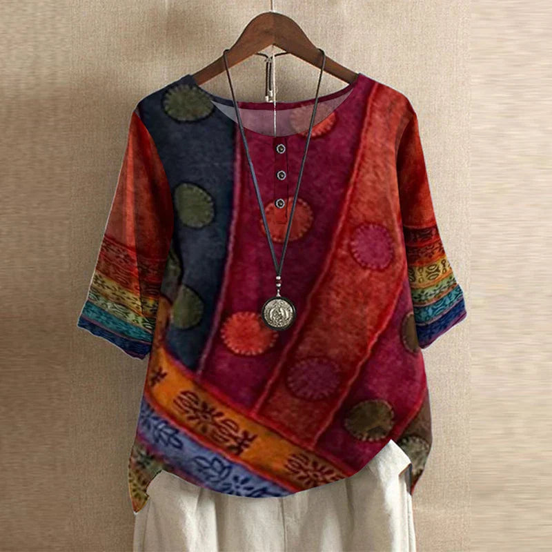 Women's Retro-Inspired Blouse
