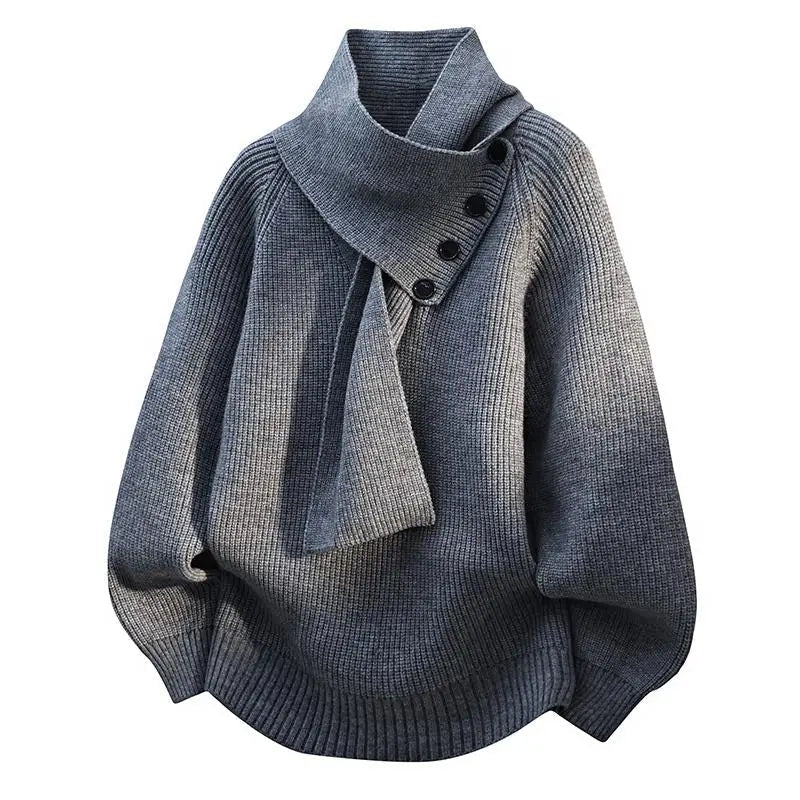 Women's Cozy Scarf-Neck Sweater