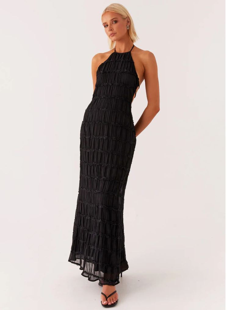 Women's Elegant Halter Maxi Dress