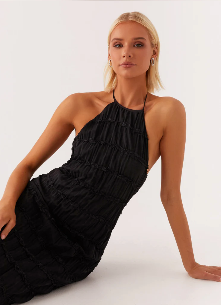 Women's Elegant Halter Maxi Dress