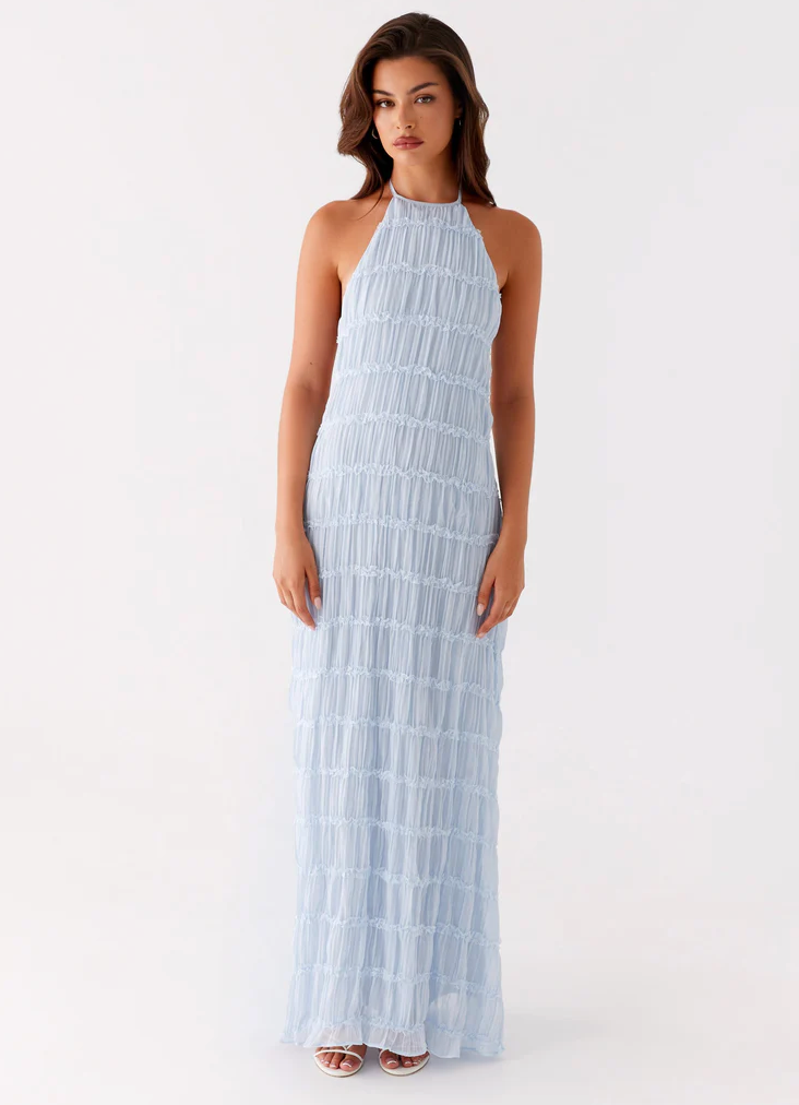 Women's Elegant Halter Maxi Dress