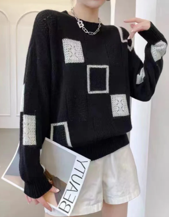 Women's Patchwork Sweater