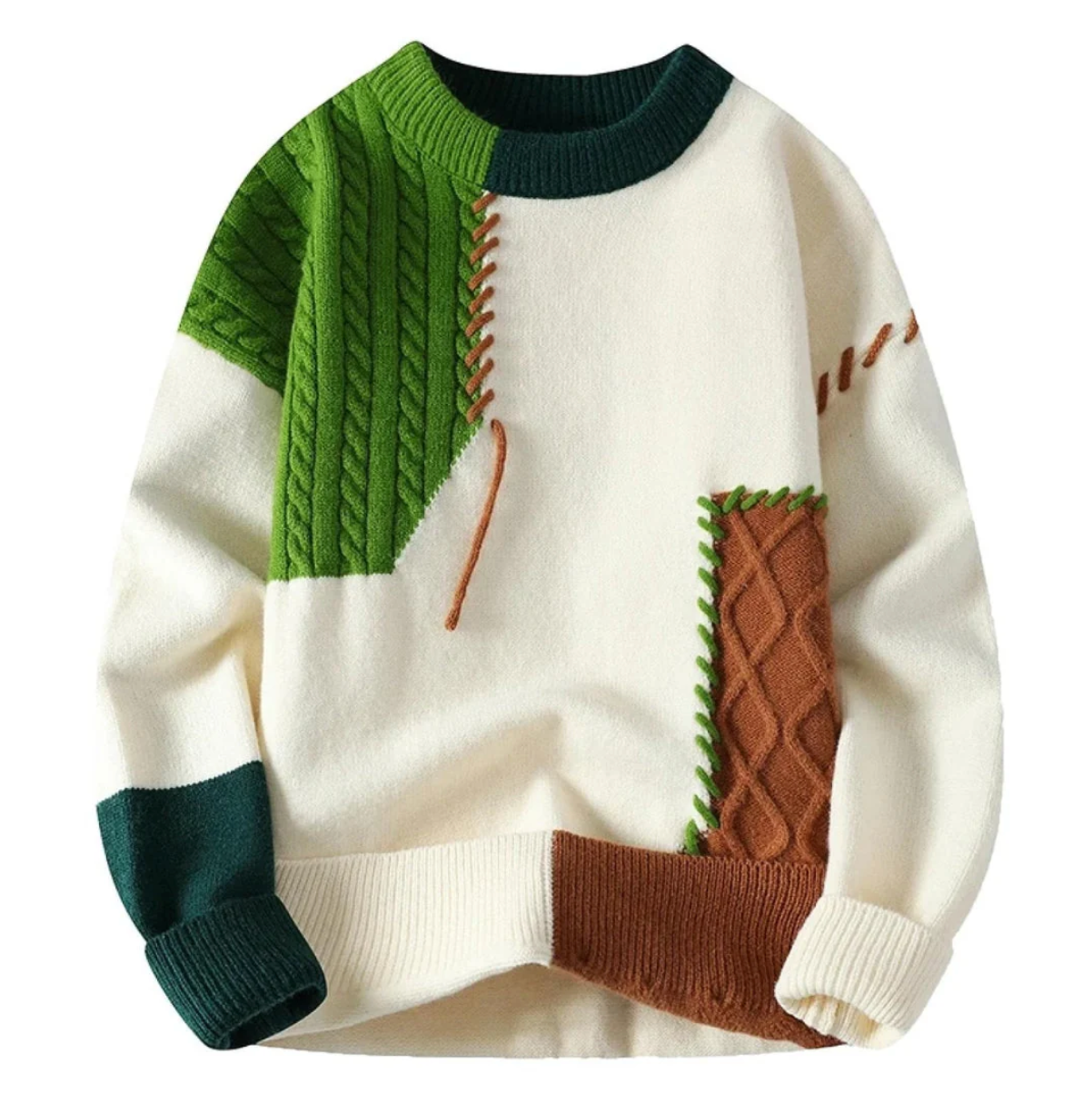 Women's Patchwork Sweater