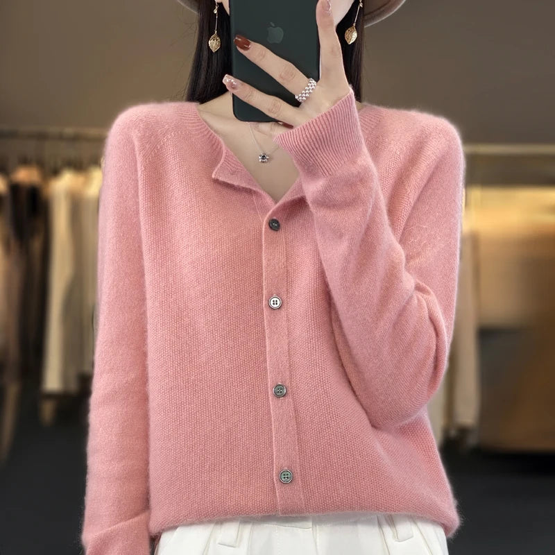 Women's Buttoned Cardigan