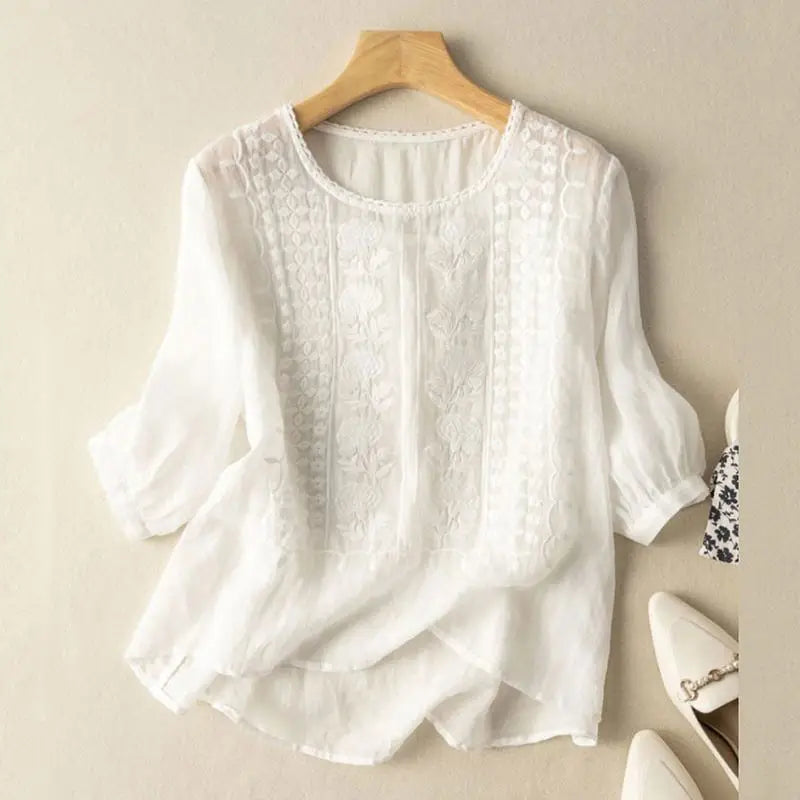 Women's Floral Relaxed Blouse