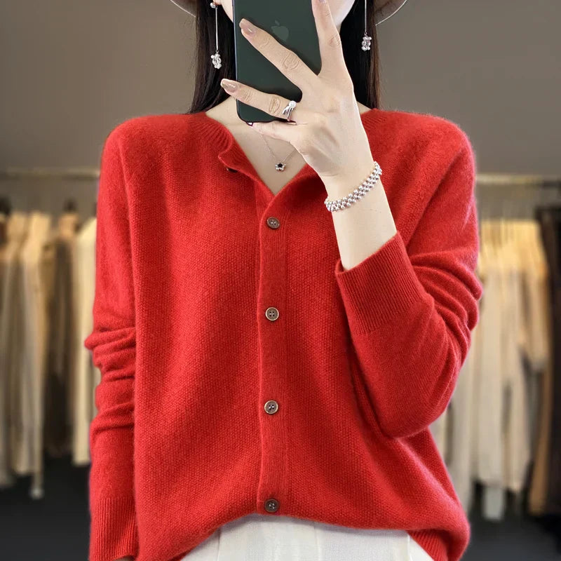 Women's Buttoned Cardigan
