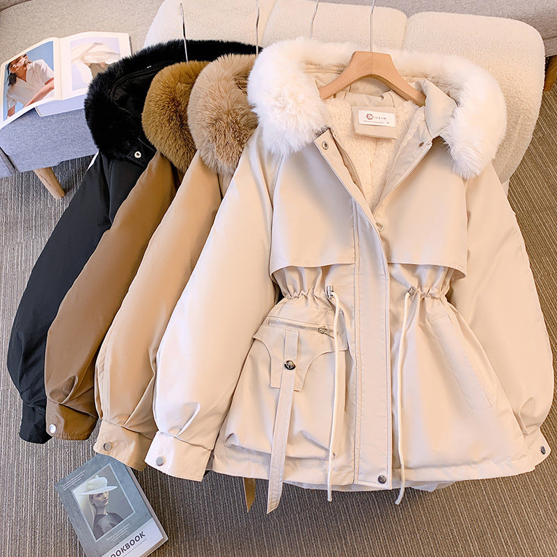 Women's Luxe Fur-Trimmed Winter Coat