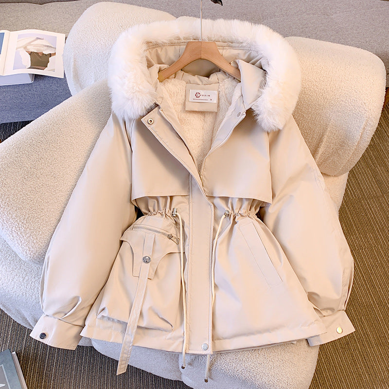 Women's Luxe Fur-Trimmed Winter Coat