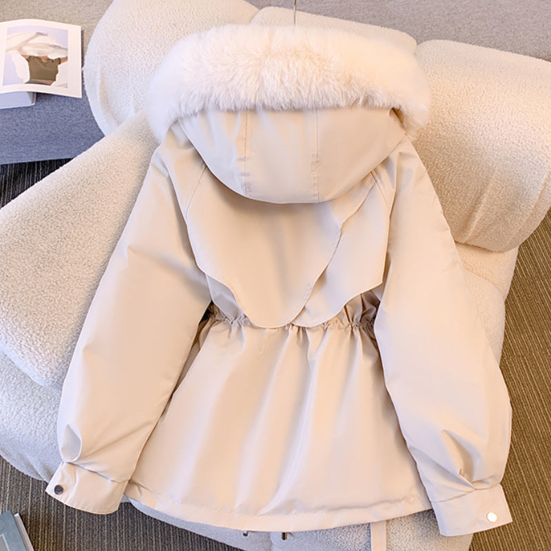 Women's Luxe Fur-Trimmed Winter Coat