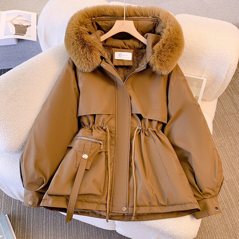 Women's Luxe Fur-Trimmed Winter Coat